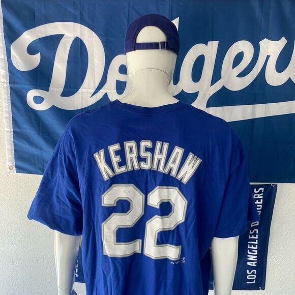 Dodgers Majestic Clayton Kershaw T-Shirt Jersey size 3XL New with tags king kers - Picture 6 of 9